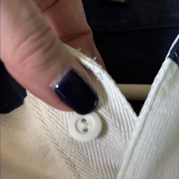 Ralph Lauren Classic Navy and Cream rugby shirt - Picture 6 of 8